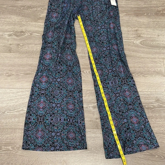 NWT Jessica Simpson Black Paisley Wide Leg Pants S - Picture 10 of 16